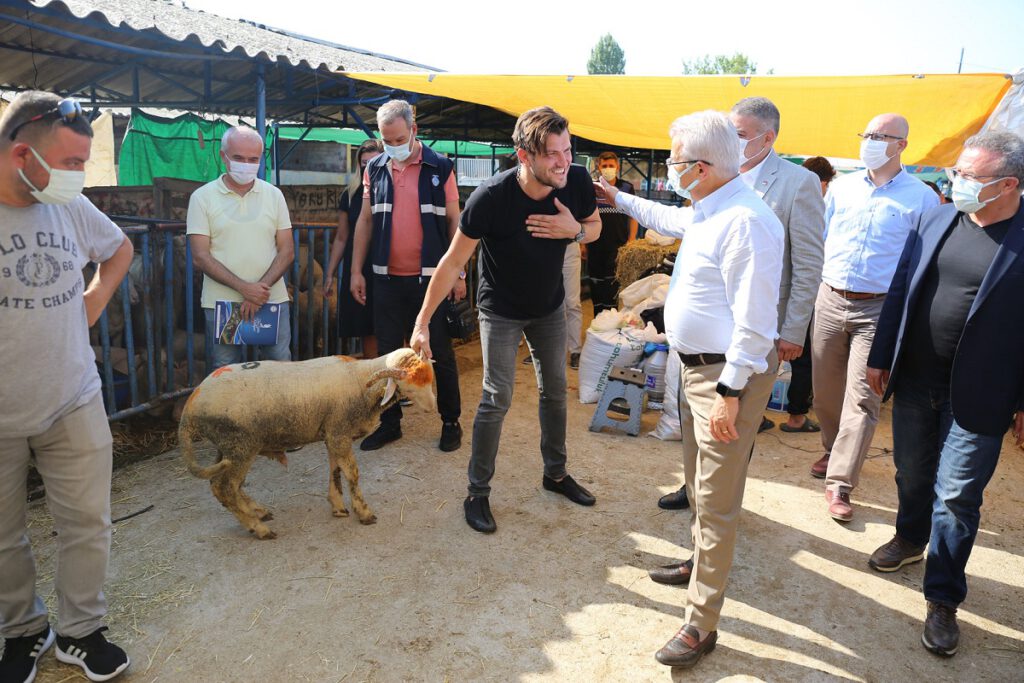 Turgay Erdem’den hayvan pazarına ziyaret