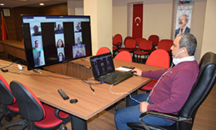 CHP Bursa’dan video konferanslı toplantı