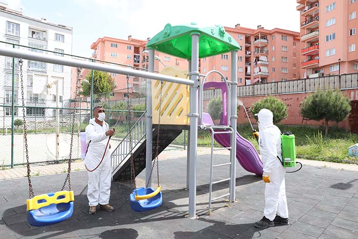 Mudanya parkları çocuklara hazırlıyor