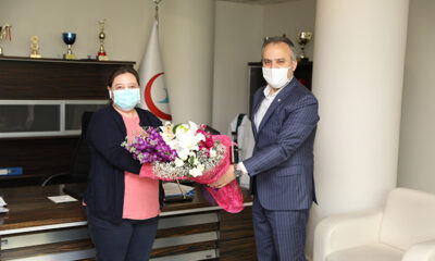 Bursalı sağlık meleğine Başkan Alinur Aktaş’tan ziyaret