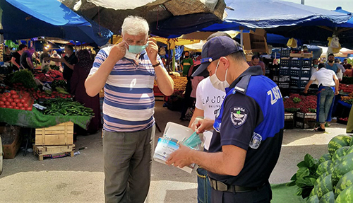 Osmangazi zabıtası ‘yeni normal’i denetledi