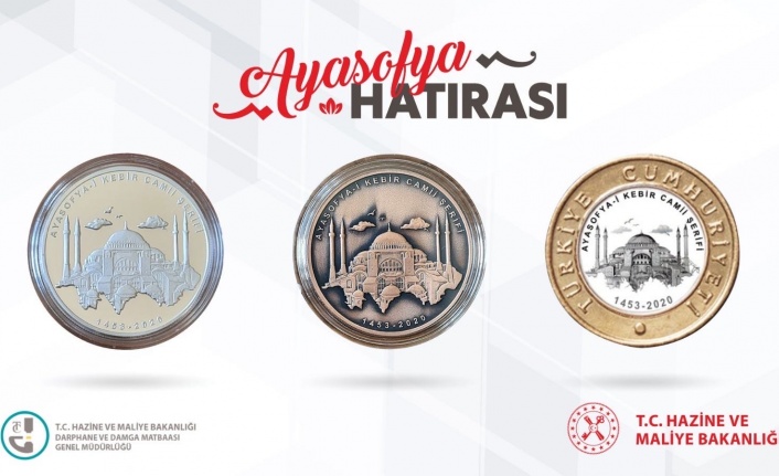 Ayasofya anısına özel para basıldı