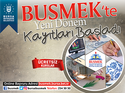 BUSMEK yeni öğrencilerini bekliyor