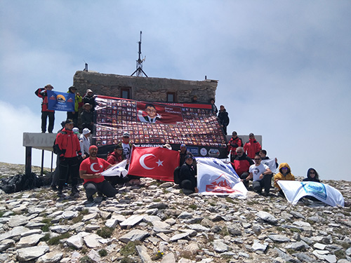 Bursalı doğacılardan 15 Temmuz yürüyüşü