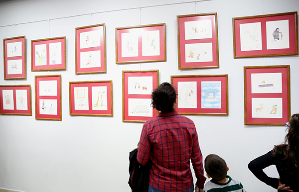 Nilüfer’de uzaktan eğitimli karikatür sergisi açıldı