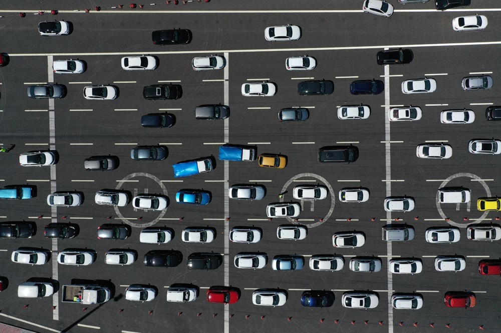 Bayram sonrası trafik kilit