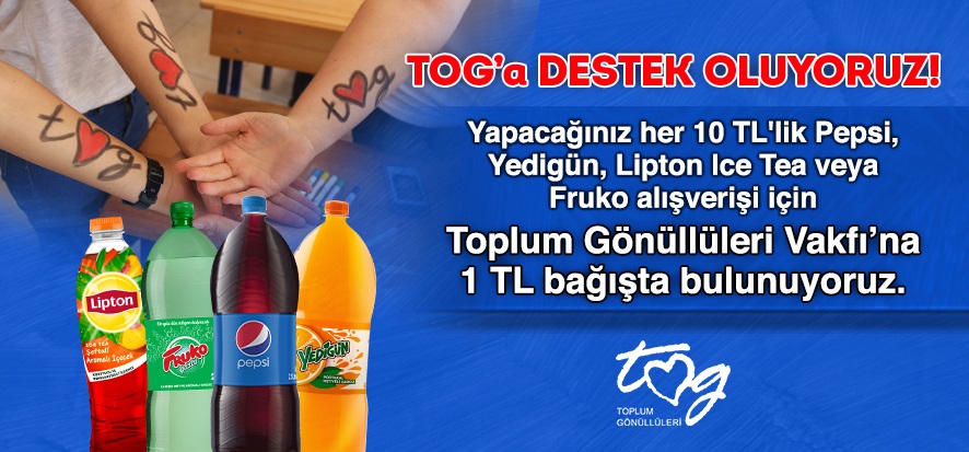 Pepsi ve Sabancı’dan TOG’a destek