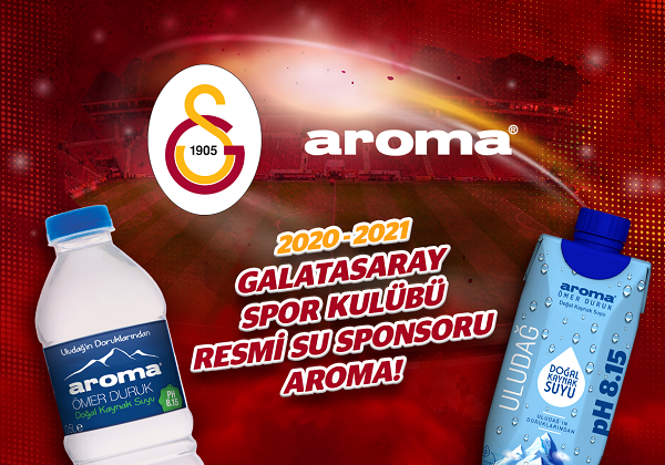 Galatasaray’ın resmi su sponsoru yeni sezonda da Aroma