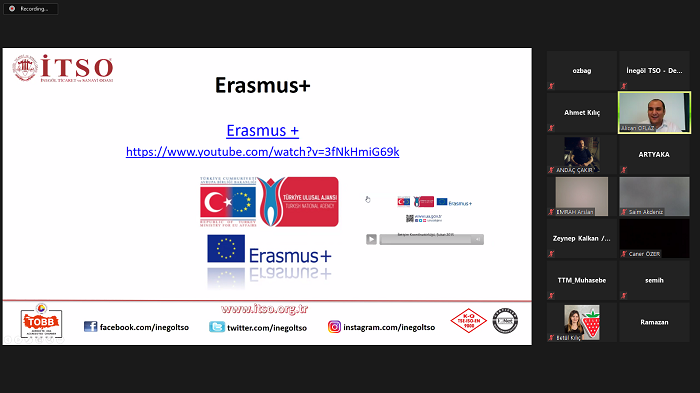 İTSO’da webinar eğitimleri devam ediyor