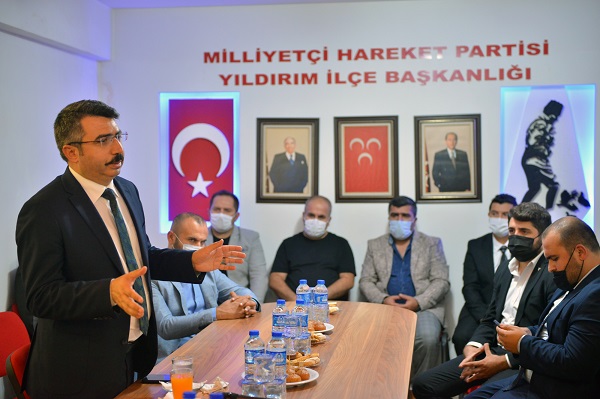 Başkan Yılmaz’dan MHP İlçe Teşkilatı’na ziyaret