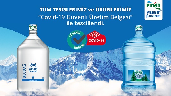 Pınar Su ve İçecek, TSE “COVID-19 Güvenli Üretim Belgesi”ni aldı