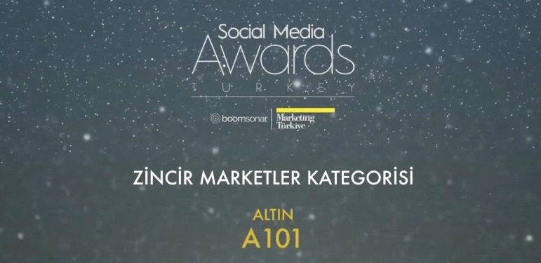 Social Media Awards’tan A101’e Altın Ödül