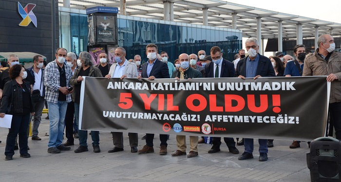 Bursa’da “10 Ekim Ankara Katliamı” unutulmadı