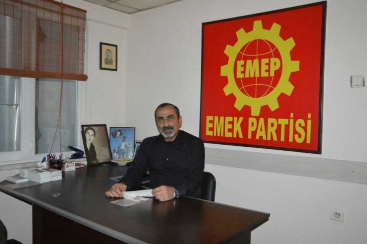 Hasan Özaydın, yeniden Emek Partisi Bursa İl Başkanı