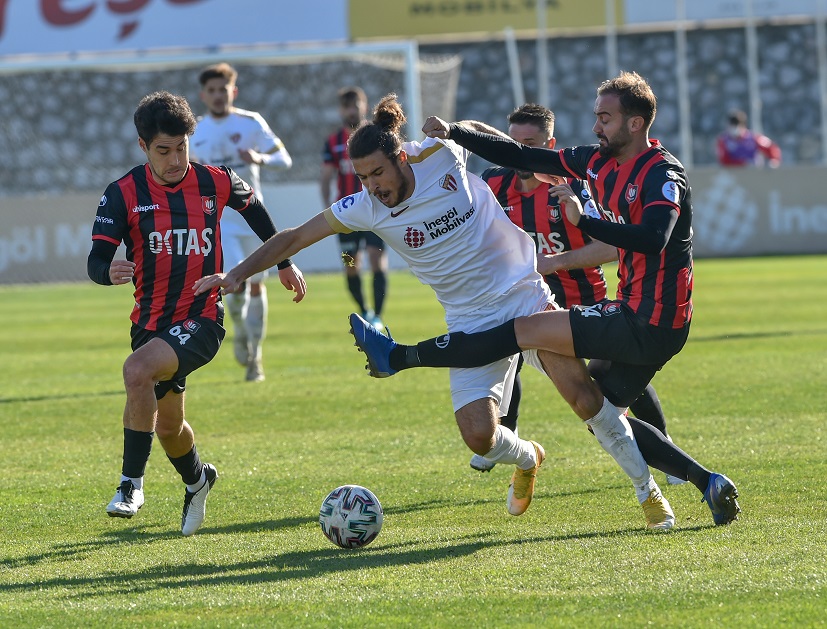 İnegölspor ‘Uşak’ la sevinemedi