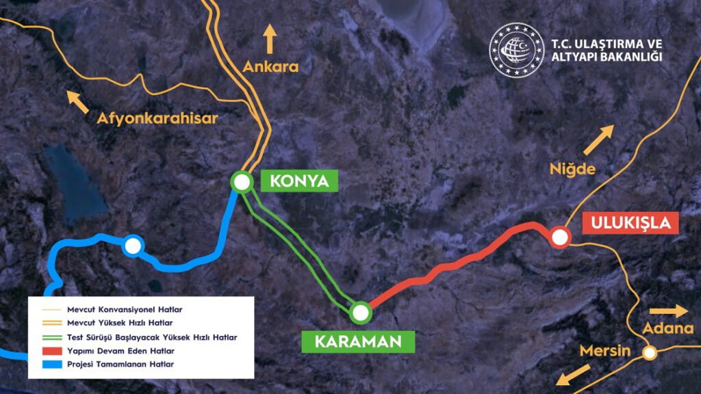 Konya-Karaman YHT’de test zamanı