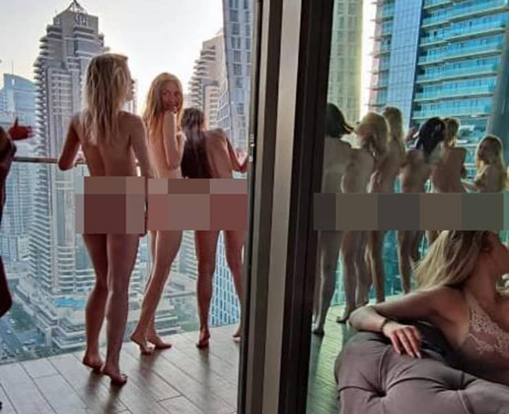 Dubai’de balkonda çıplak fotoğraf çektiren Ukraynalı modeller gözaltında