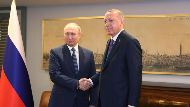 Erdoğan, Putin ile Filistin’i görüştü