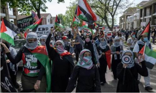 Joe Biden’ın Michigan ziyaretinde Filistin’e destek protestosu