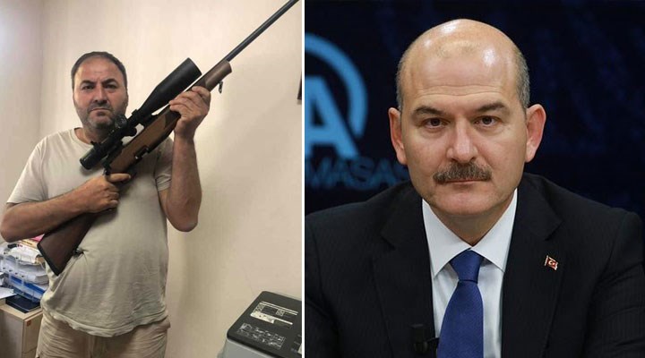 Soylu’ya tüfekle destek veren din öğretmeni hakkında inceleme