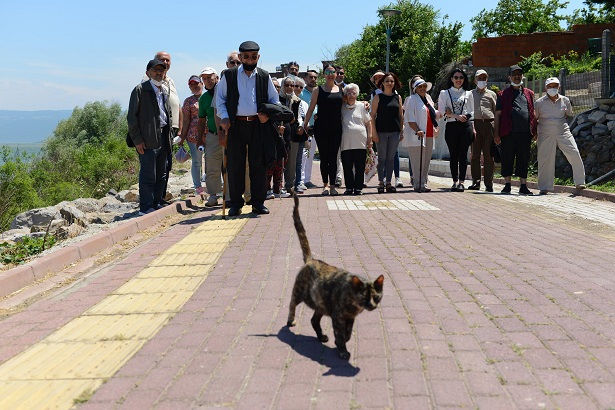 Huzurevi sakinlerinin açık hava keyfi