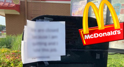 McDonald’s çalışanı bu notla istifa etti