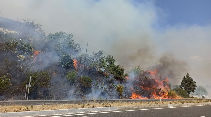 Ula’da ormanlık alanda yangın
