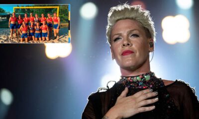 Pink, Norveçli kadın sporculara destek verdi