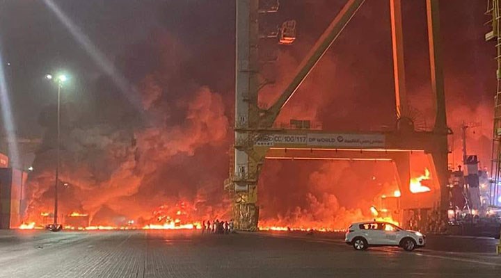 Dubai’deki Cebel Ali Limanı’nda patlama