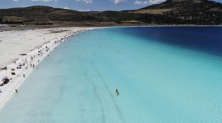 Salda’da yaklaşık 20 gündür devam eden işin ‘ihalesiz’ olduğu ortaya çıktı