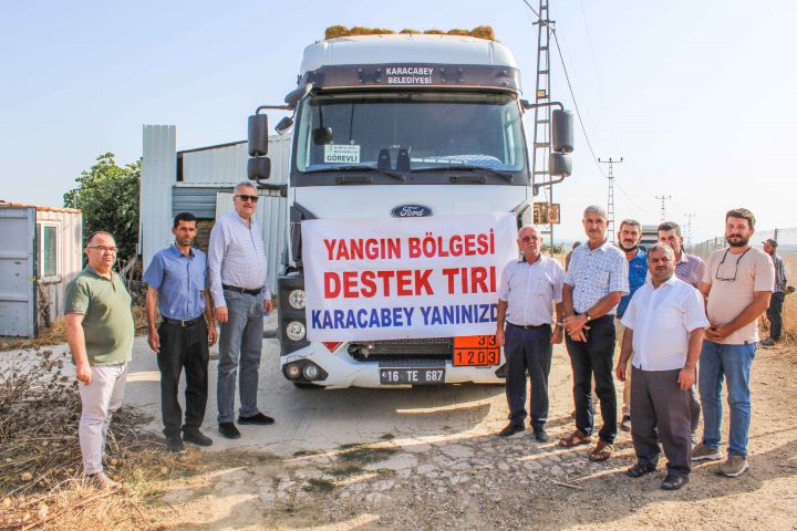 Karacabey’denMilas’a yardım eli uzandı