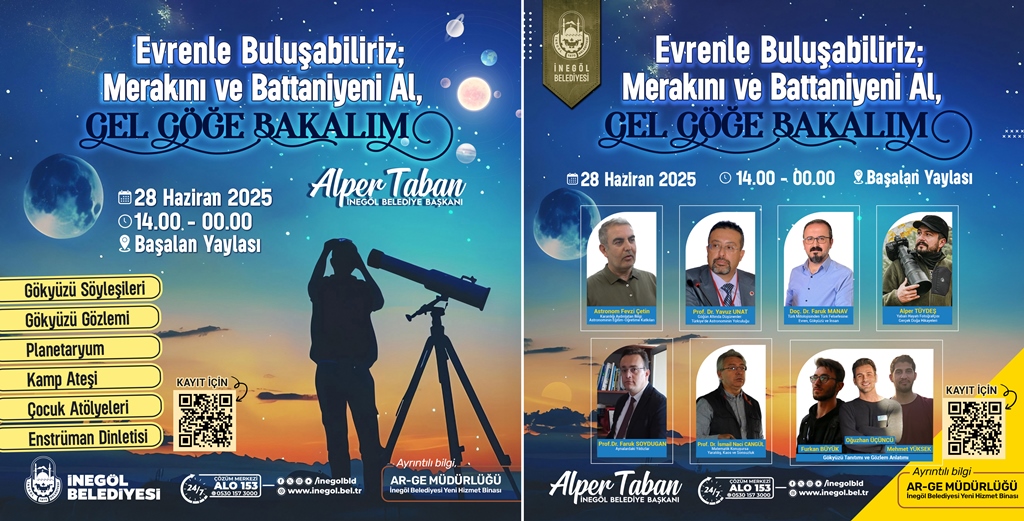 Yıldızların Altında Bilim Şöleni