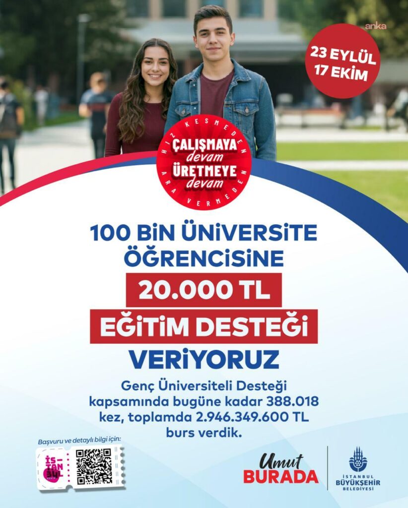 İBB’den 100 Bin Öğrenciye 2 Milyar TL’lik Eğitim Katkısı