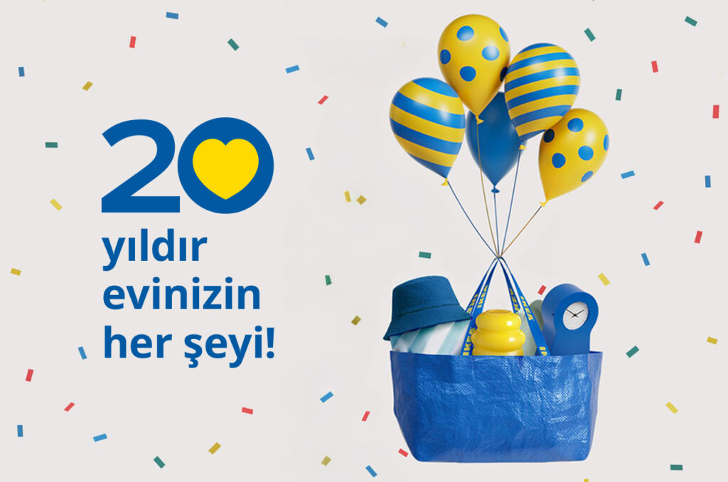 IKEA Türkiye 20. Yılını Sürprizlerle Kutluyor!