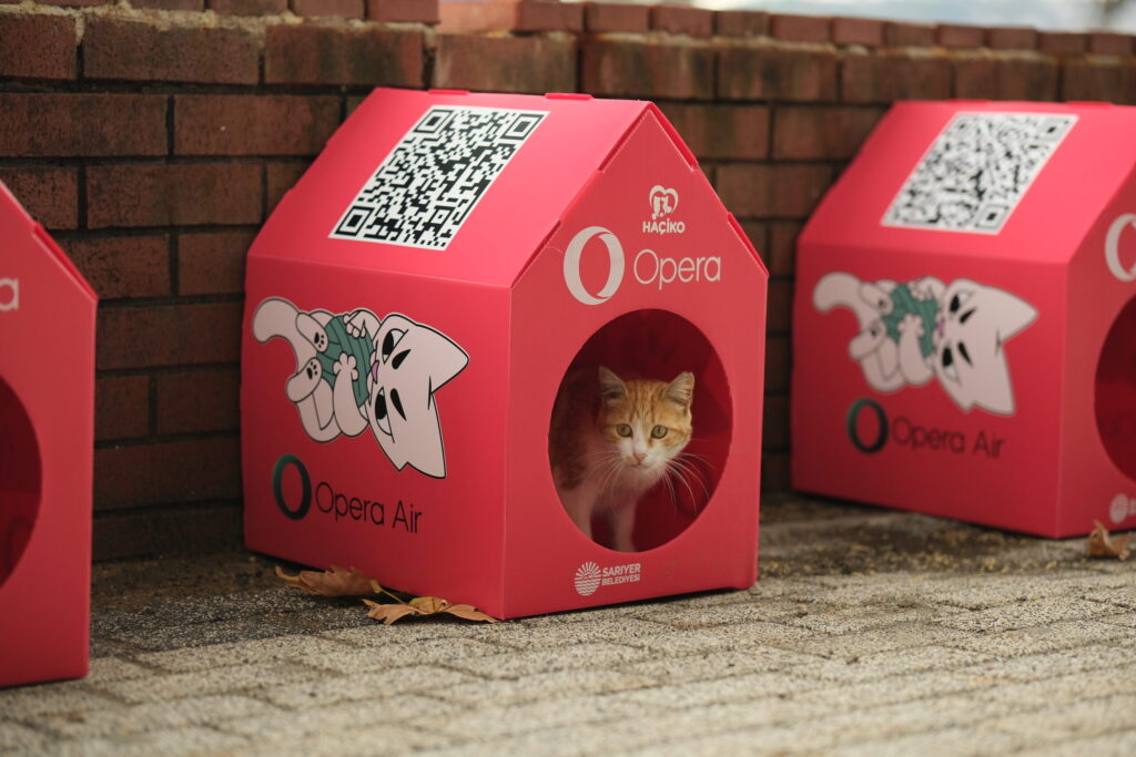 Opera ve HAÇİKO, Kedi Mahallesi Projesiyle Sokak Kedilerine Yuvalık Oluyor