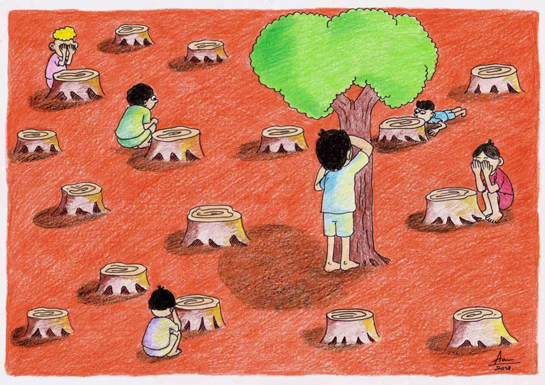 Aydın Doğan Uluslararası Karikatür Yarışması “Küllerinden Doğan Umut” Sergisi FMV Galeri Işık Teşvikiye’de