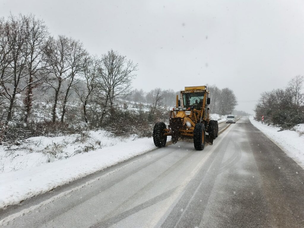 Gemlik’te Karla Kararlı Mücadele