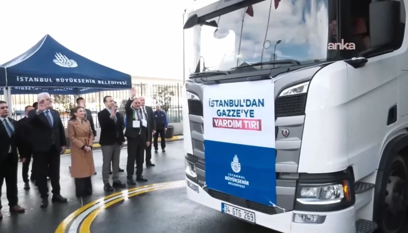 İBB’nin İkinci Yardım TIR’ı Gazze’ye Yola Çıktı