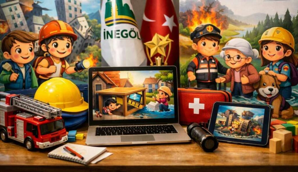 İnegöl’de Oyunlarla Afet Eğitimi Başladı
