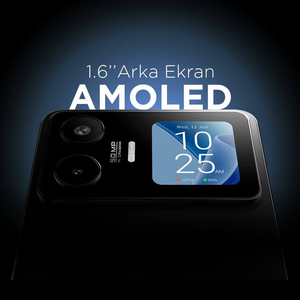 GM 26 Pro 5G, Türkiye’de ilk olan AMOLED arka ekranıyla fark yaratıyor