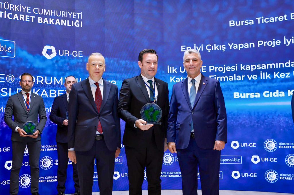 Bursa Ticaret Borsası’nın Gıda UR-GE Projesi’ne bakanlıktan ödül