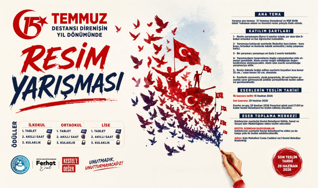 Kestel’den ödüllü resim yarışması