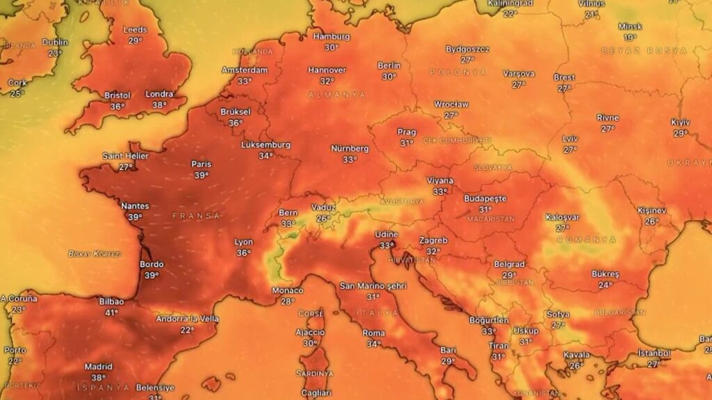 Avrupa’yı Kavuran Sıcak Hava Dalgası