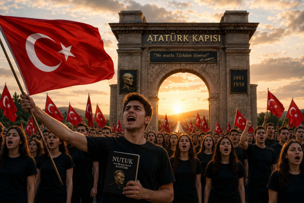 Dosdoğru bir yol üzerinde bir kapı!
