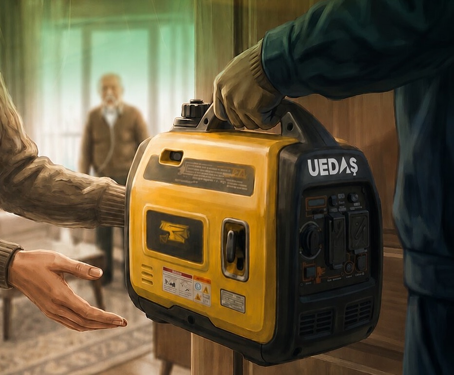 UEDAŞ’tan cihaza bağlı hastalara kesintisiz enerji