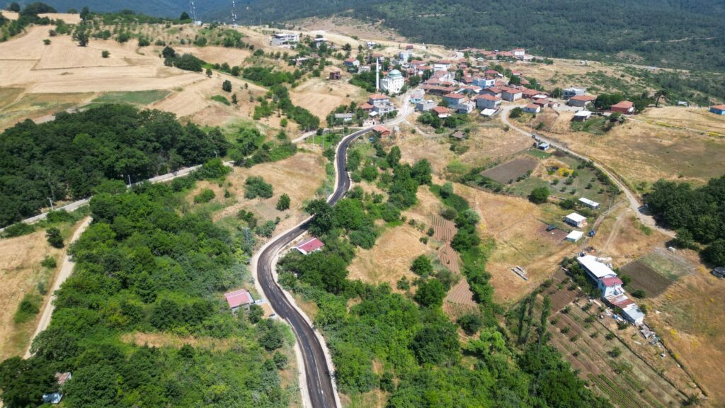 Orhaneli Göktepe yolu genişliyor