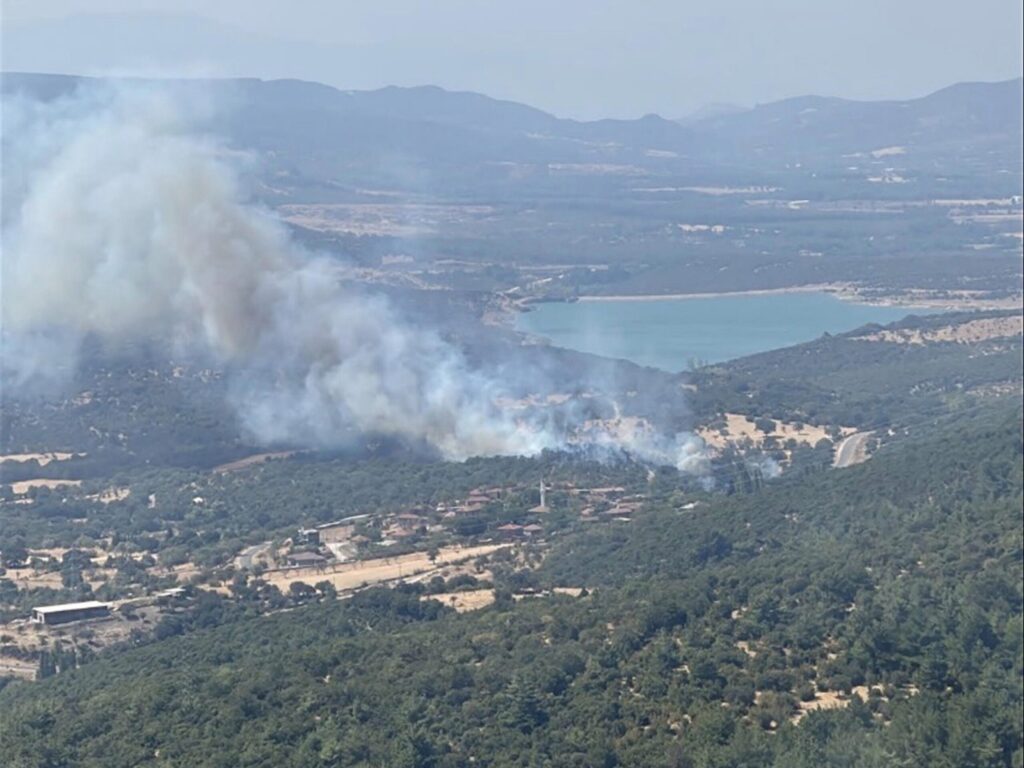 Ayvacık Dibekli’de Zirai Yangına Hızlı Müdahale