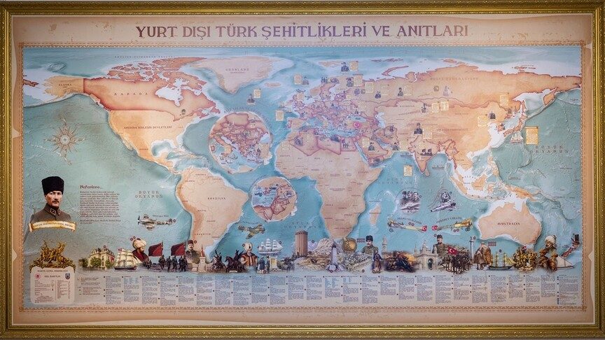Yurtdışı Türk Şehitlikleri Haritası Yayında