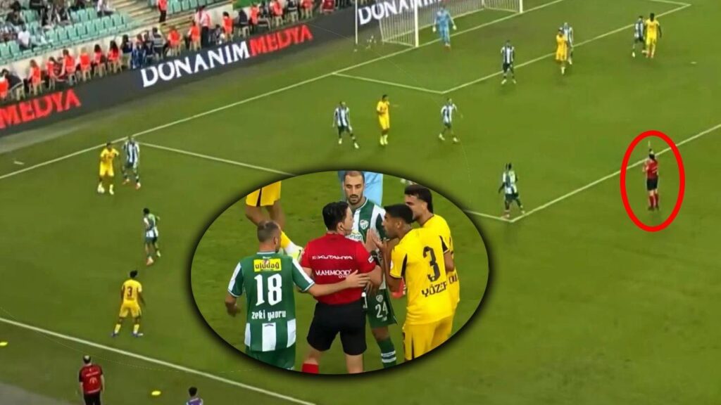 Bursaspor-İstanbulspor maçında MHK müdahalesi