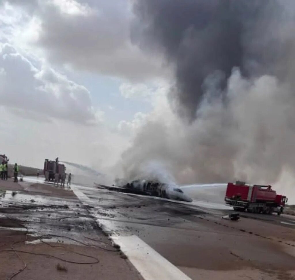 Misrata’da Türkiye Tescilli Özel Jet Pistten Çıktı